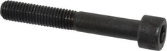 Made in USA - M10x1.50 Metric Coarse Hex Socket Drive, Socket Cap Screw - Grade 12.9 Alloy Steel, Black Oxide Finish, Partially Threaded, 70mm Length Under Head - Benchmark Tooling