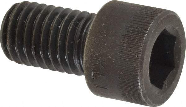 Made in USA - M12x1.75 Metric Coarse Hex Socket Drive, Socket Cap Screw - Grade 12.9 Alloy Steel, Black Oxide Finish, Fully Threaded, 20mm Length Under Head - Benchmark Tooling
