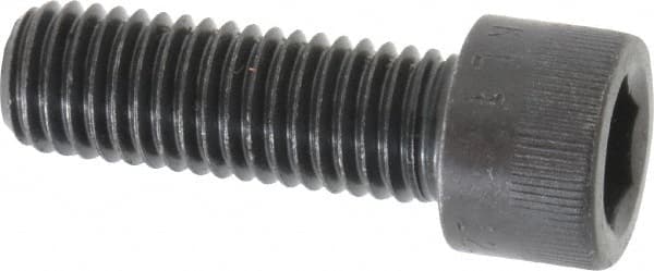 Made in USA - M12x1.75 Metric Coarse Hex Socket Drive, Socket Cap Screw - Grade 12.9 Alloy Steel, Black Oxide Finish, Fully Threaded, 35mm Length Under Head - Benchmark Tooling