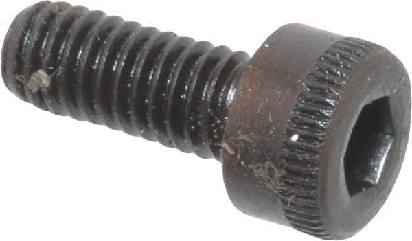 Made in USA - M4x0.70 Metric Coarse Hex Socket Drive, Socket Cap Screw - Grade 12.9 Alloy Steel, Black Oxide Finish, Fully Threaded, 10mm Length Under Head - Benchmark Tooling