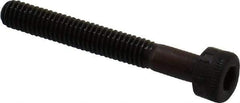 Made in USA - M4x0.70 Metric Coarse Hex Socket Drive, Socket Cap Screw - Grade 12.9 Alloy Steel, Black Oxide Finish, Partially Threaded, 30mm Length Under Head - Benchmark Tooling