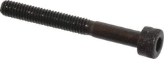 Made in USA - M4x0.70 Metric Coarse Hex Socket Drive, Socket Cap Screw - Grade 12.9 Alloy Steel, Black Oxide Finish, Partially Threaded, 35mm Length Under Head - Benchmark Tooling