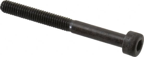 Made in USA - M4x0.70 Metric Coarse Hex Socket Drive, Socket Cap Screw - Grade 12.9 Alloy Steel, Black Oxide Finish, Partially Threaded, 40mm Length Under Head - Benchmark Tooling