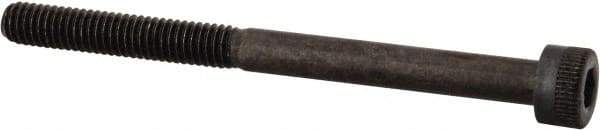 Made in USA - M4x0.70 Metric Coarse Hex Socket Drive, Socket Cap Screw - Grade 12.9 Alloy Steel, Black Oxide Finish, Partially Threaded, 50mm Length Under Head - Benchmark Tooling