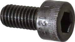 Made in USA - M5x0.80 Metric Coarse Hex Socket Drive, Socket Cap Screw - Grade 12.9 Alloy Steel, Black Oxide Finish, Fully Threaded, 10mm Length Under Head - Benchmark Tooling