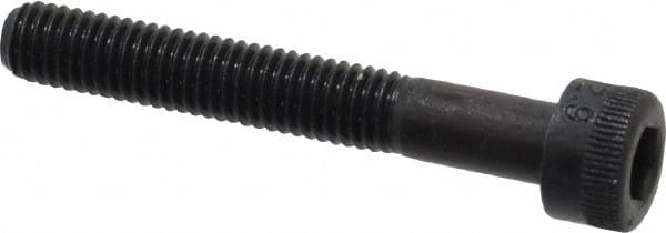 Made in USA - M5x0.80 Metric Coarse Hex Socket Drive, Socket Cap Screw - Grade 12.9 Alloy Steel, Black Oxide Finish, Partially Threaded, 35mm Length Under Head - Benchmark Tooling