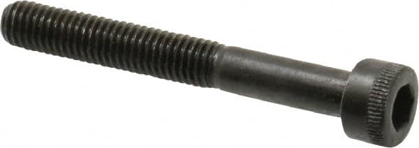Made in USA - M5x0.80 Metric Coarse Hex Socket Drive, Socket Cap Screw - Grade 12.9 Alloy Steel, Black Oxide Finish, Partially Threaded, 40mm Length Under Head - Benchmark Tooling