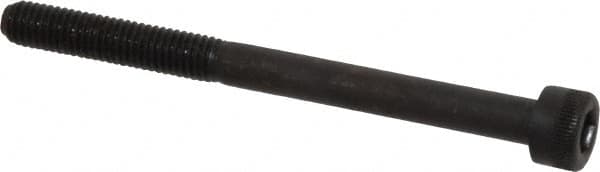 Made in USA - M5x0.80 Metric Coarse Hex Socket Drive, Socket Cap Screw - Grade 12.9 Alloy Steel, Black Oxide Finish, Partially Threaded, 60mm Length Under Head - Benchmark Tooling