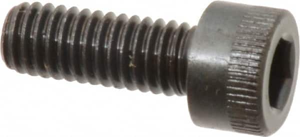 Made in USA - M6x1.00 Metric Coarse Hex Socket Drive, Socket Cap Screw - Grade 12.9 Alloy Steel, Black Oxide Finish, Fully Threaded, 16mm Length Under Head - Benchmark Tooling
