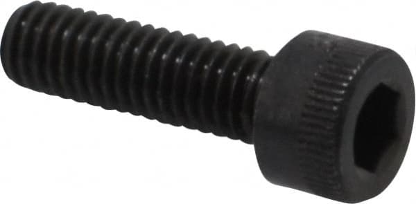 Made in USA - M6x1.00 Metric Coarse Hex Socket Drive, Socket Cap Screw - Grade 12.9 Alloy Steel, Black Oxide Finish, Fully Threaded, 20mm Length Under Head - Benchmark Tooling