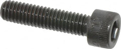 Made in USA - M6x1.00 Metric Coarse Hex Socket Drive, Socket Cap Screw - Grade 12.9 Alloy Steel, Black Oxide Finish, Fully Threaded, 25mm Length Under Head - Benchmark Tooling