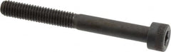 Made in USA - M6x1.00 Metric Coarse Hex Socket Drive, Socket Cap Screw - Grade 12.9 Alloy Steel, Black Oxide Finish, Partially Threaded, 55mm Length Under Head - Benchmark Tooling