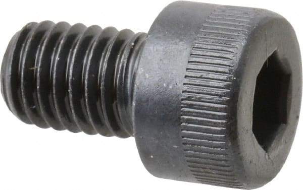 Made in USA - M8x1.25 Metric Coarse Hex Socket Drive, Socket Cap Screw - Grade 12.9 Alloy Steel, Black Oxide Finish, Fully Threaded, 12mm Length Under Head - Benchmark Tooling