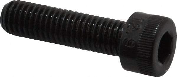 Made in USA - M8x1.25 Metric Coarse Hex Socket Drive, Socket Cap Screw - Grade 12.9 Alloy Steel, Black Oxide Finish, Fully Threaded, 30mm Length Under Head - Benchmark Tooling