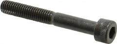Made in USA - M8x1.25 Metric Coarse Hex Socket Drive, Socket Cap Screw - Grade 12.9 Alloy Steel, Black Oxide Finish, Partially Threaded, 60mm Length Under Head - Benchmark Tooling