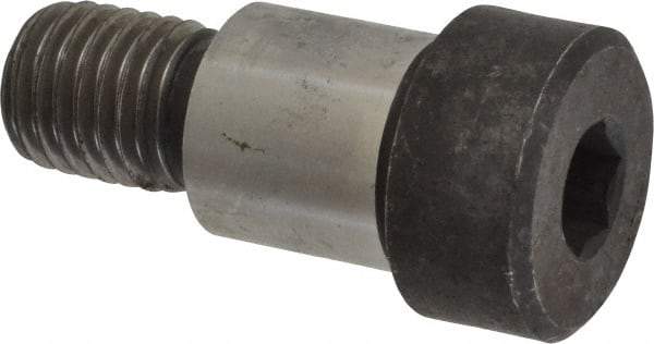 Made in USA - 1" Shoulder Diam x 1" Shoulder Length, 3/4-10 UNC, Hex Socket Shoulder Screw - 4000 Alloy Steel, Uncoated, 1-5/16" Head Diam - Benchmark Tooling