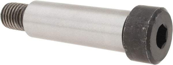 Made in USA - 1" Shoulder Diam x 3" Shoulder Length, 3/4-10 UNC, Hex Socket Shoulder Screw - 4000 Alloy Steel, Uncoated, 1-5/16" Head Diam - Benchmark Tooling