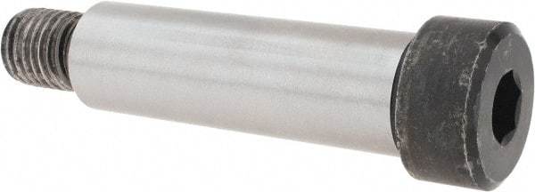 Made in USA - 1" Shoulder Diam x 3-1/4" Shoulder Length, 3/4-10 UNC, Hex Socket Shoulder Screw - 4000 Alloy Steel, Uncoated, 1-5/16" Head Diam - Benchmark Tooling