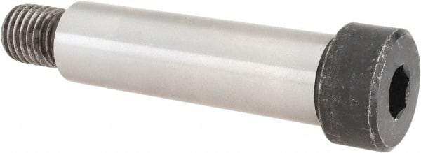 Made in USA - 1" Shoulder Diam x 3-1/2" Shoulder Length, 3/4-10 UNC, Hex Socket Shoulder Screw - 4000 Alloy Steel, Uncoated, 1-5/16" Head Diam - Benchmark Tooling