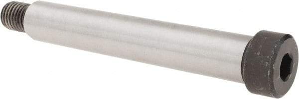 Made in USA - 1" Shoulder Diam x 6" Shoulder Length, 3/4-10 UNC, Hex Socket Shoulder Screw - 4000 Alloy Steel, Uncoated, 1-5/16" Head Diam - Benchmark Tooling