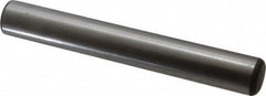 Made in USA - 5/8" Diam x 4-1/2" Pin Length Grade 8 Alloy Steel Standard Dowel Pin - Bright Finish, C 47-58 & C 60 (Surface) Hardness, 46,000 Lb (Single Shear), 92,000 Lb (Double Shear) Breaking Strength, 1 Beveled & 1 Rounded End - Benchmark Tooling