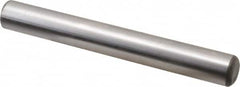 Made in USA - 5/8" Diam x 5" Pin Length Grade 8 Alloy Steel Standard Dowel Pin - Bright Finish, C 47-58 & C 60 (Surface) Hardness, 46,000 Lb (Single Shear), 92,000 Lb (Double Shear) Breaking Strength, 1 Beveled & 1 Rounded End - Benchmark Tooling