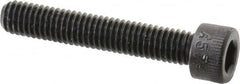 Made in USA - #10-32 UNF Hex Socket Drive, Socket Cap Screw - Alloy Steel, Black Oxide Finish, Partially Threaded, 1-1/8" Length Under Head - Benchmark Tooling