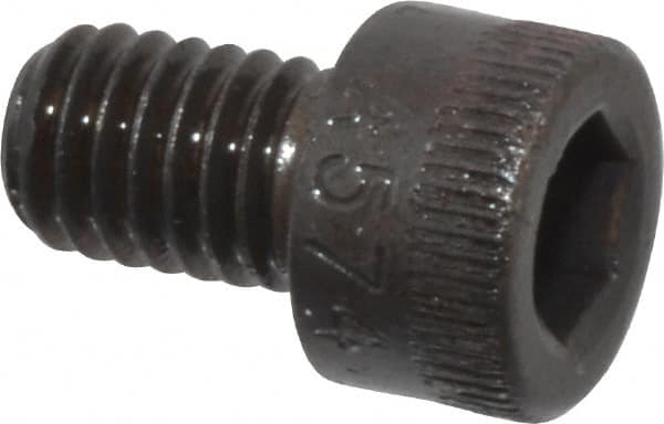 Made in USA - #10-32 UNF Hex Socket Drive, Socket Cap Screw - Alloy Steel, Black Oxide Finish, Fully Threaded, 5/16" Length Under Head - Benchmark Tooling