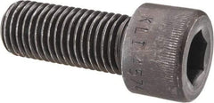 Made in USA - 1-8 UNC Hex Socket Drive, Socket Cap Screw - Alloy Steel, Black Oxide Finish, Fully Threaded, 2-1/2" Length Under Head - Benchmark Tooling