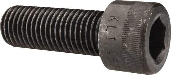 Made in USA - 1-8 UNC Hex Socket Drive, Socket Cap Screw - Alloy Steel, Black Oxide Finish, Fully Threaded, 2-3/4" Length Under Head - Benchmark Tooling