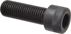 Made in USA - 1-8 UNC Hex Socket Drive, Socket Cap Screw - Alloy Steel, Black Oxide Finish, Fully Threaded, 3" Length Under Head - Benchmark Tooling