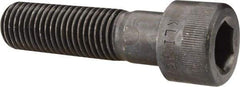 Made in USA - 1-8 UNC Hex Socket Drive, Socket Cap Screw - Alloy Steel, Black Oxide Finish, Partially Threaded, 3-3/4" Length Under Head - Benchmark Tooling