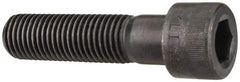 Made in USA - 1-8 UNC Hex Socket Drive, Socket Cap Screw - Alloy Steel, Black Oxide Finish, Partially Threaded, 4" Length Under Head - Benchmark Tooling