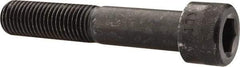 Made in USA - 1-8 UNC Hex Socket Drive, Socket Cap Screw - Alloy Steel, Black Oxide Finish, Partially Threaded, 5-1/2" Length Under Head - Benchmark Tooling