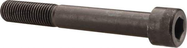 Made in USA - 1-8 UNC Hex Socket Drive, Socket Cap Screw - Alloy Steel, Black Oxide Finish, Partially Threaded, 7-1/2" Length Under Head - Benchmark Tooling