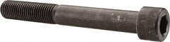 Made in USA - 1-8 UNC Hex Socket Drive, Socket Cap Screw - Alloy Steel, Black Oxide Finish, Partially Threaded, 8" Length Under Head - Benchmark Tooling