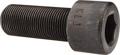 Made in USA - 1-14 UNF Hex Socket Drive, Socket Cap Screw - Alloy Steel, Black Oxide Finish, Fully Threaded, 2-1/2" Length Under Head - Benchmark Tooling