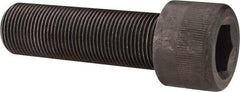 Made in USA - 1-14 UNF Hex Socket Drive, Socket Cap Screw - Alloy Steel, Black Oxide Finish, Fully Threaded, 3-1/4" Length Under Head - Benchmark Tooling
