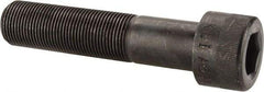 Made in USA - 1-14 UNF Hex Socket Drive, Socket Cap Screw - Alloy Steel, Black Oxide Finish, Partially Threaded, 4-1/2" Length Under Head - Benchmark Tooling