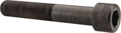 Made in USA - 1-14 UNF Hex Socket Drive, Socket Cap Screw - Alloy Steel, Black Oxide Finish, Partially Threaded, 6" Length Under Head - Benchmark Tooling