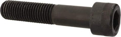 Made in USA - 1-1/8 - 7 UNC Hex Socket Drive, Socket Cap Screw - Alloy Steel, Black Oxide Finish, Partially Threaded, 5-1/2" Length Under Head - Benchmark Tooling