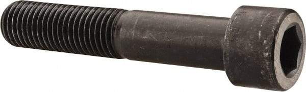 Made in USA - 1-1/8 - 7 UNC Hex Socket Drive, Socket Cap Screw - Alloy Steel, Black Oxide Finish, Partially Threaded, 6" Length Under Head - Benchmark Tooling