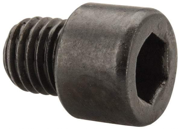 Made in USA - 1/4-28 UNF Hex Socket Drive, Socket Cap Screw - Alloy Steel, Black Oxide Finish, Fully Threaded, 1/4" Length Under Head - Benchmark Tooling