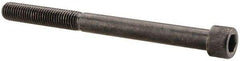 Made in USA - 1/4-28 UNF Hex Socket Drive, Socket Cap Screw - Alloy Steel, Black Oxide Finish, Partially Threaded, 3" Length Under Head - Benchmark Tooling