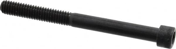 Made in USA - 5/16-18 UNC Hex Socket Drive, Socket Cap Screw - Alloy Steel, Black Oxide Finish, Partially Threaded, 3-1/2" Length Under Head - Benchmark Tooling