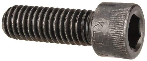 Made in USA - 3/8-16 UNC Hex Socket Drive, Socket Cap Screw - Alloy Steel, Black Oxide Finish, Fully Threaded, 1-1/8" Length Under Head - Benchmark Tooling