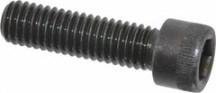 Made in USA - 3/8-16 UNC Hex Socket Drive, Socket Cap Screw - Alloy Steel, Black Oxide Finish, Fully Threaded, 1-3/8" Length Under Head - Benchmark Tooling
