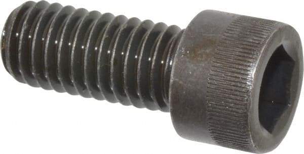 Made in USA - 7/16-14 UNC Hex Socket Drive, Socket Cap Screw - Alloy Steel, Black Oxide Finish, Fully Threaded, 1" Length Under Head - Benchmark Tooling