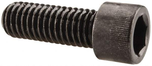 Made in USA - 7/16-14 UNC Hex Socket Drive, Socket Cap Screw - Alloy Steel, Black Oxide Finish, Fully Threaded, 1-1/4" Length Under Head - Benchmark Tooling