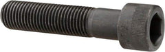 Made in USA - 7/16-20 UNF Hex Socket Drive, Socket Cap Screw - Alloy Steel, Black Oxide Finish, Partially Threaded, 2" Length Under Head - Benchmark Tooling